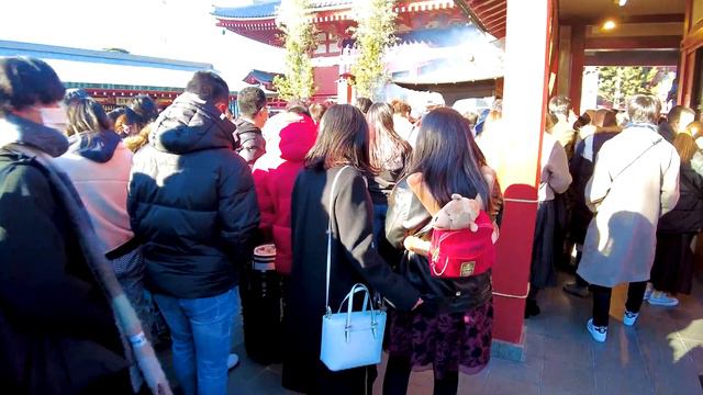 Asakusa Walk in Tokyo 💖 Full New Year ♪ 4K ASMR Nonstop 1 hour 08 minutes смотреть онлайн