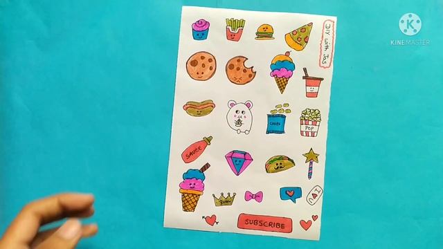 Sticker book/how to make sticker book/diy stickers смотреть онлайн