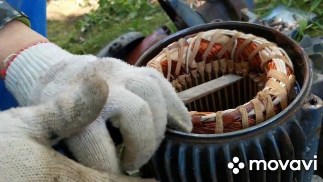 РАЗБОР ЭЛЕКТРОДВИГАТЕЛЯ.??КАК ДОСТАТЬ МЕДЬ ОДНОЙ СТАМЕСКОЙ!!!?????САМЫЙ ЛЁГКИЙ И БЫСТРЫЙ СПОСОБ!??? смотреть онлайн