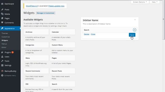 WordPress Tutorial -Creating custom Sidebar Widgets-Part1 -Step10 смотреть онлайн