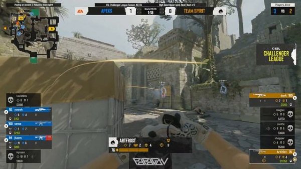 ДОНК И СПИРИТ! Полный Матч - TEAM SPIRIT vs APEKS- ANCIENT | ESL Challenger League S46