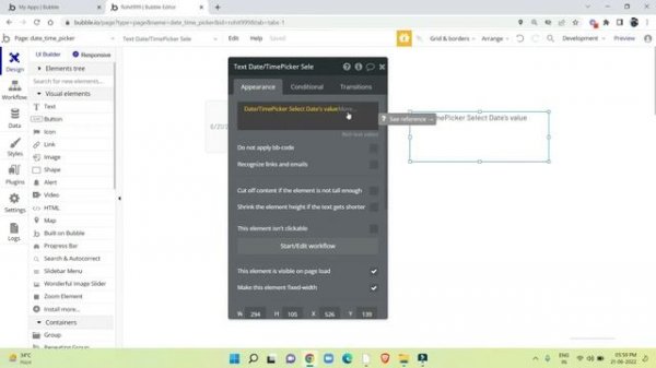How To Use Date/Time Picker And Format It In Various Formats In Bubble.io