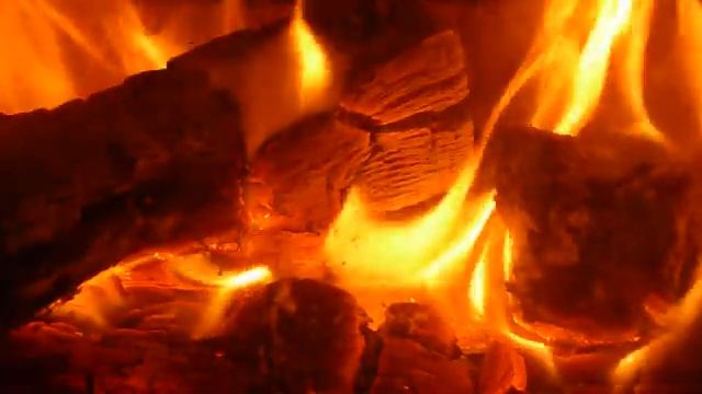 ТОП Огонь Звуки горения костра пение соловья на фон, медитация для снятия стресса и усталости Релак