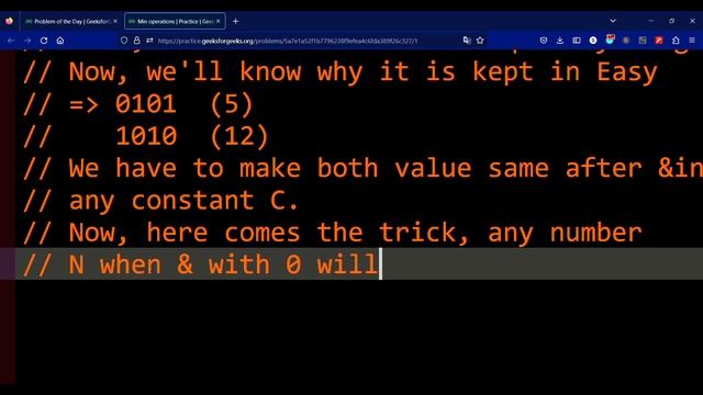 Min operations GFG Practice || GFG POTD 1 Line Solution in Java смотреть онлайн