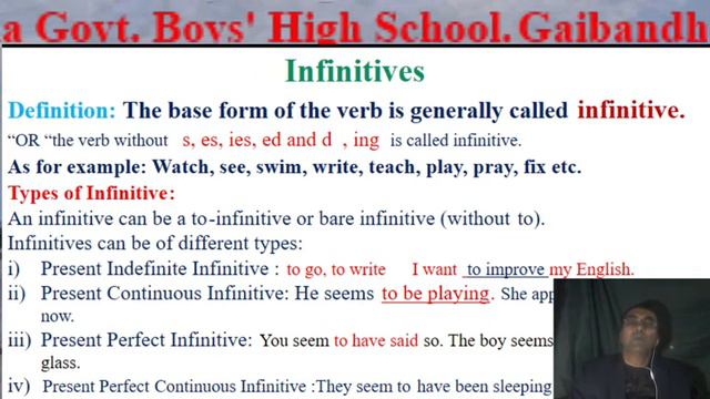 Infinitives English 2nd Paper ,By Matin Sir смотреть онлайн