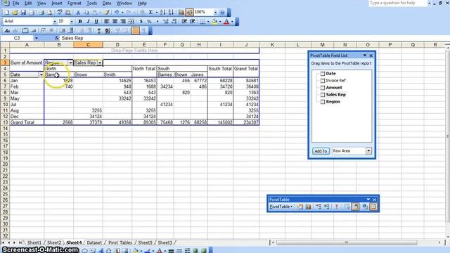 How To Create A Pivot Table In Excel 2003 Part 2 смотреть онлайн