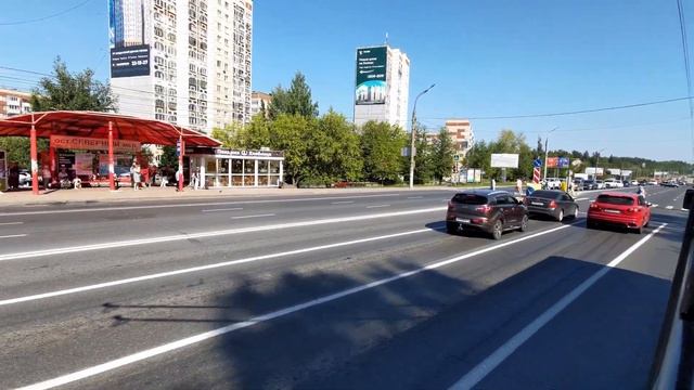 Утренняя поездка в августе на троллейбусе № 1. Ижевск. смотреть онлайн