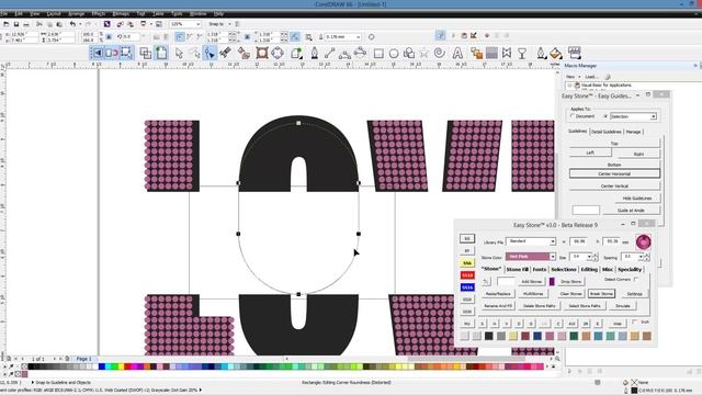 Easy Stone™ CorelDRAW Rhinestone Macro - Making Love with CorelDRAW and Easy Stone™ смотреть онлайн