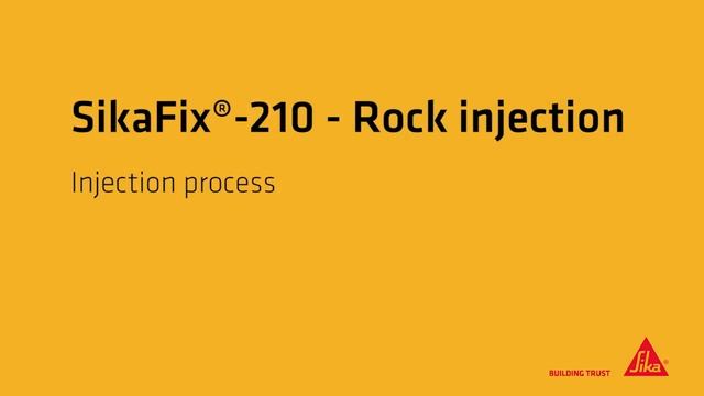 SikaFix® 210   Rock Injection