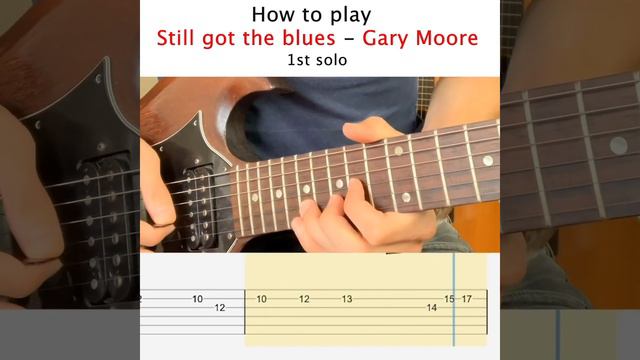 How to play Still Got The Blues - Gary Moore Guitar Solo Tutorial with Tabs ( by Sam Plays Music ) смотреть онлайн