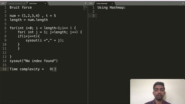 LeetCode #1 Two Sum in JAVA using HashMap смотреть онлайн