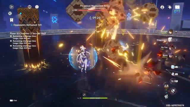 36 Stars 2.7 Spiral Abyss: F12 9 Stars - No Retries (Genshin Impact 2.7)