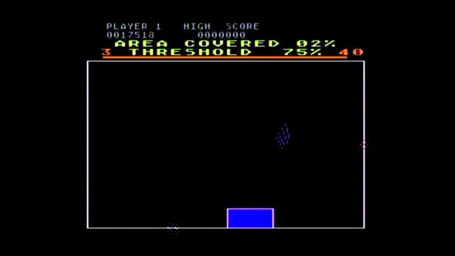 Qix Atari 8 Bit 400 800 XL XE Gameplay смотреть онлайн