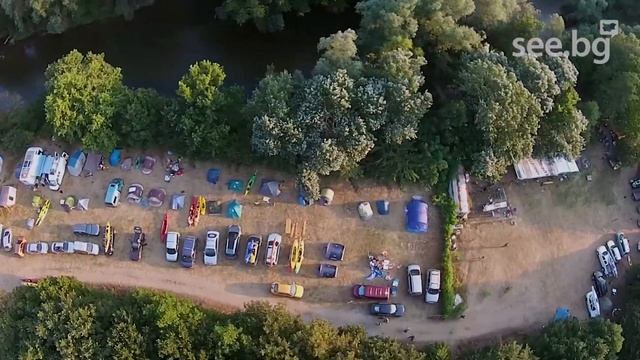 Кану-каяк на река Тунджа. HD drone. смотреть онлайн