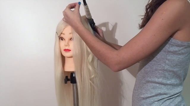 Голова учебная натуральная 90%, блонд Fantom 65 см смотреть онлайн