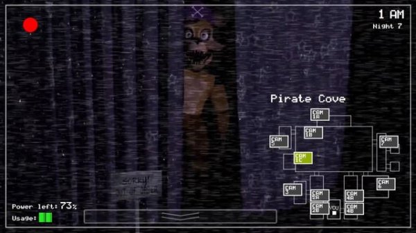 I added Golden Foxy in the Game! Golden Foxy in FNaF 1! (Mod)