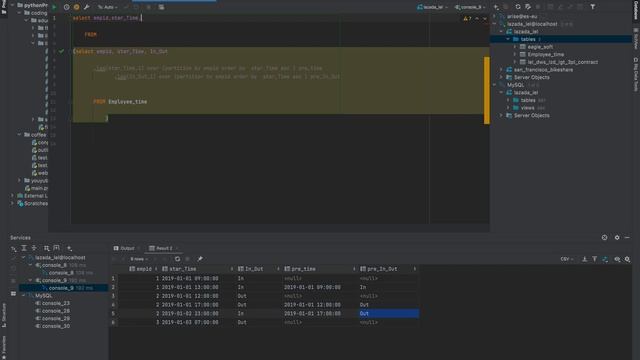 Amazon DATA engineer :SQL query to calculate the total time spent by each employee on each day смотреть онлайн