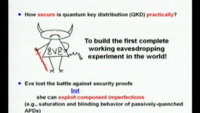 HAR 2009: How we eavesdropped 100% of a quantum cryptographic key 2/6 смотреть онлайн