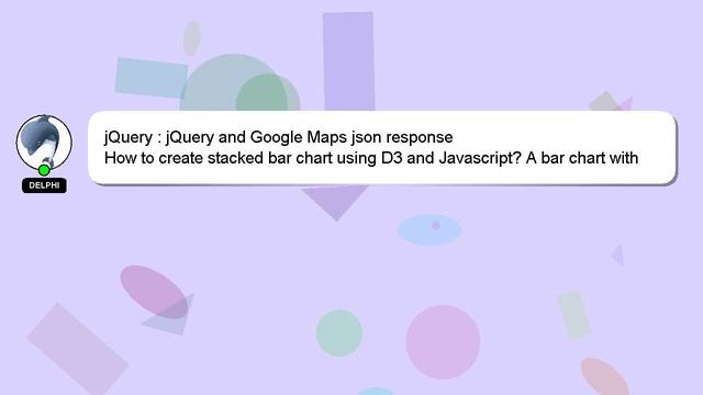 jQuery : jQuery and Google Maps json response смотреть онлайн