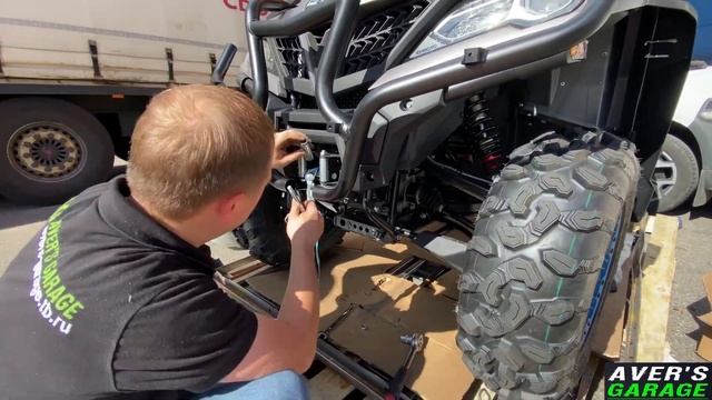 CF MOTO CForce 1000 Overland 2023 с завода. Распаковываем и собираем. AVER's GARAGE.