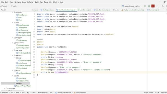 Java REST API wiht JWT-token, часть 6 смотреть онлайн