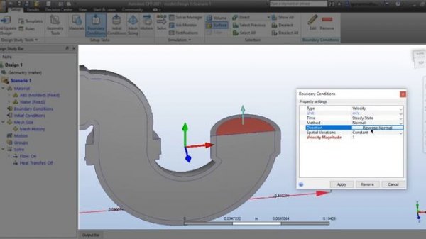 Flow analysis for P -TRAP in CFD from Fusion 360 | AUTODESK