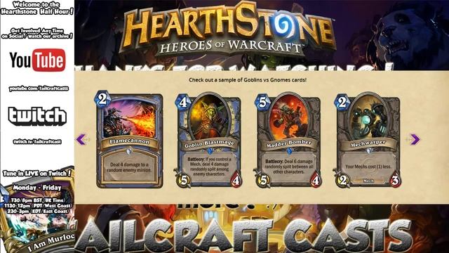 Hearthstone Goblins vs Gnomes - Expansion News / New Card Analysis! смотреть онлайн