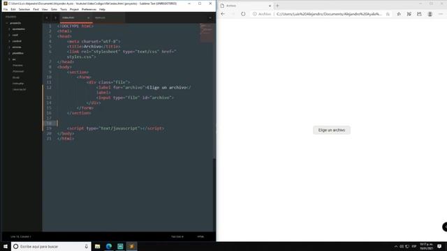Cambiar estilos del input file con CSS смотреть онлайн