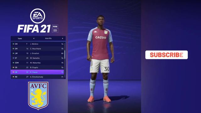 FIFA 21 - ASTON VILLA PLAYER FACES