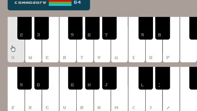 Муз.инструмент Commodore64 - онлайн