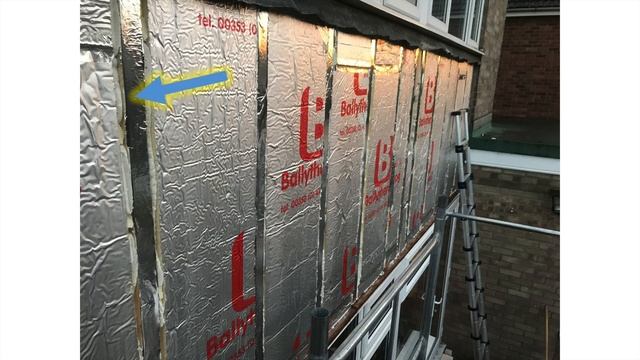 Behind The Tiled Panel Installing Insulation And Upvc Cladding