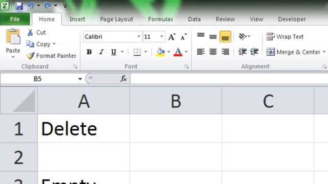 How to delete or remove empty or blank rows in excel using vba смотреть онлайн