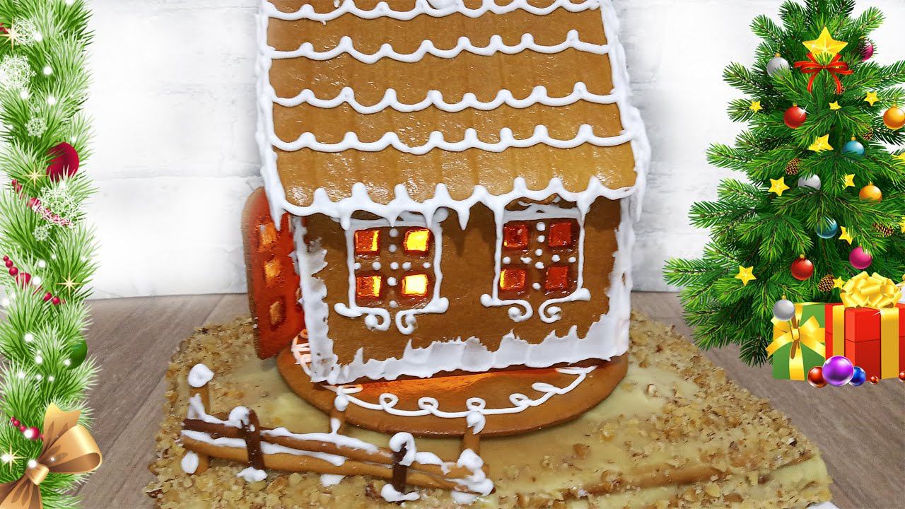Как сделать пряничный домик - Новогодний пряничный домик смотреть онлайн