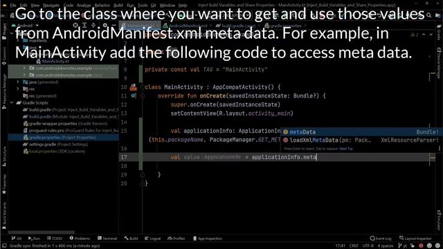 Inject Build Variables & Share Properties - gradle.properties to build to AndroidManifest to Kotlin смотреть онлайн