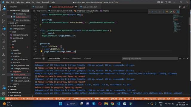 9. Mobile Bottom app bar flutter tamil instagram application tutorial | dilipcoder | firebase | dar смотреть онлайн