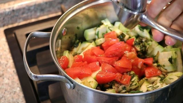 КРЕМ-СУП ИЗ ЦУКИНИ / КАБАЧКОВ С КРЕВЕТКАМИ смотреть онлайн