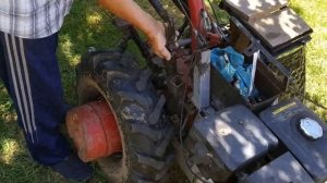 Мотоблок  на двух колесах в четырех колесный  и наоборот