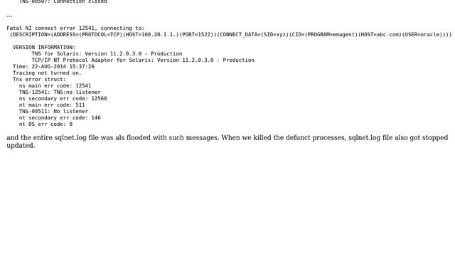Databases: oracle＜sid＞ (LOCAL=NO) смотреть онлайн