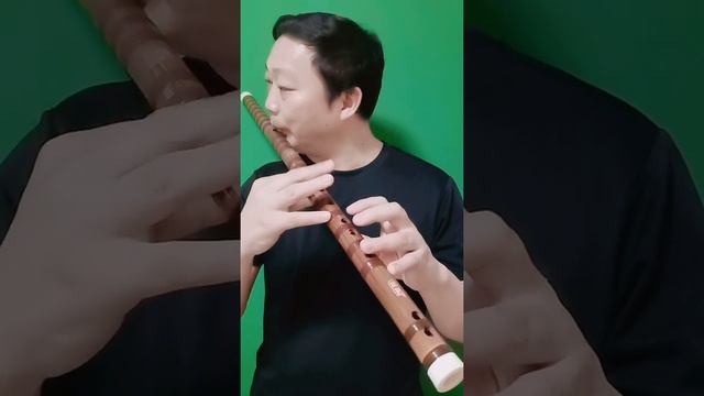 Bass A key dizi flute practice (record by smartphone) @Dan Tang смотреть онлайн