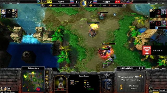 WC3 - W3Champions S7 - LB Final: [UD] Happy vs. HawK [HU] смотреть онлайн