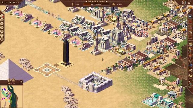 Pharaoh : A new era (hard) -Middle kingdom- mission 2 (builder choice) : Menat-Khufu : obelisks don смотреть онлайн