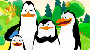 смешарики против  пингвинов из Мадагаскара