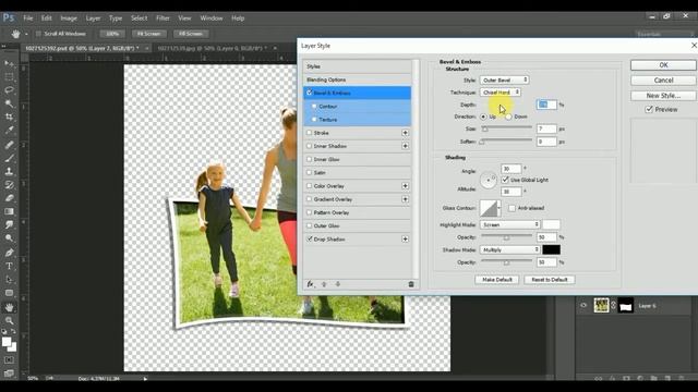 Photoshop Tutorial How to Make a 3D Photo Effect cs5, cs6 смотреть онлайн