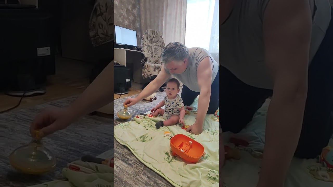 Бесценные моменты)). Внук и дед)). смотреть онлайн