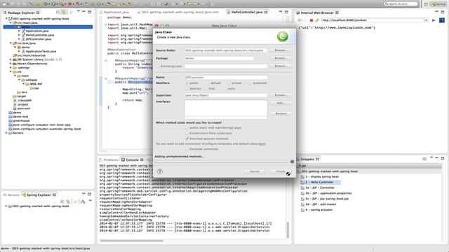 Screencast #3: Getting started with spring boot смотреть онлайн