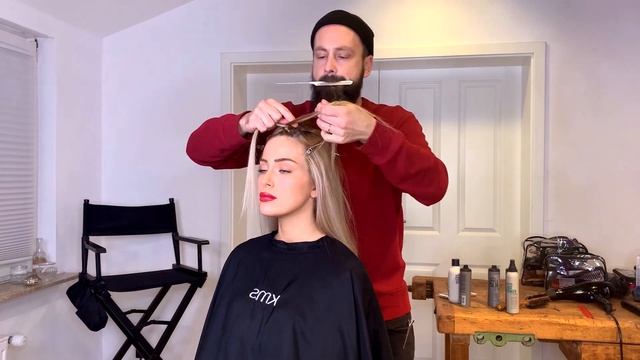 Glam Punk Style With Real Red Temporary Hair Color Spray | KMS STYLECOLOR