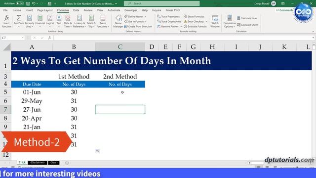 2 Ways To Get Number Of Days In Month смотреть онлайн