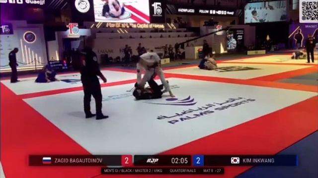 Zagid Bagautdinov vs Kim Inkwang 1/4 final WORLD CHAMPOINSHIP 2023 ABU DHABI #jiujitsu #bjj #ajpw