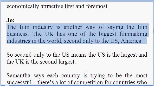 Filmmaking in the UK 2/4 - урок английского языка смотреть онлайн