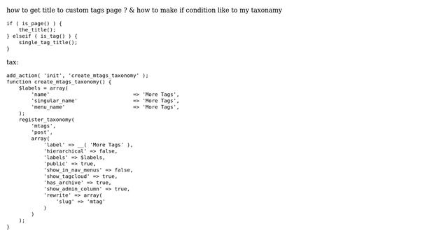 Wordpress: How to get title to custom tags page? смотреть онлайн